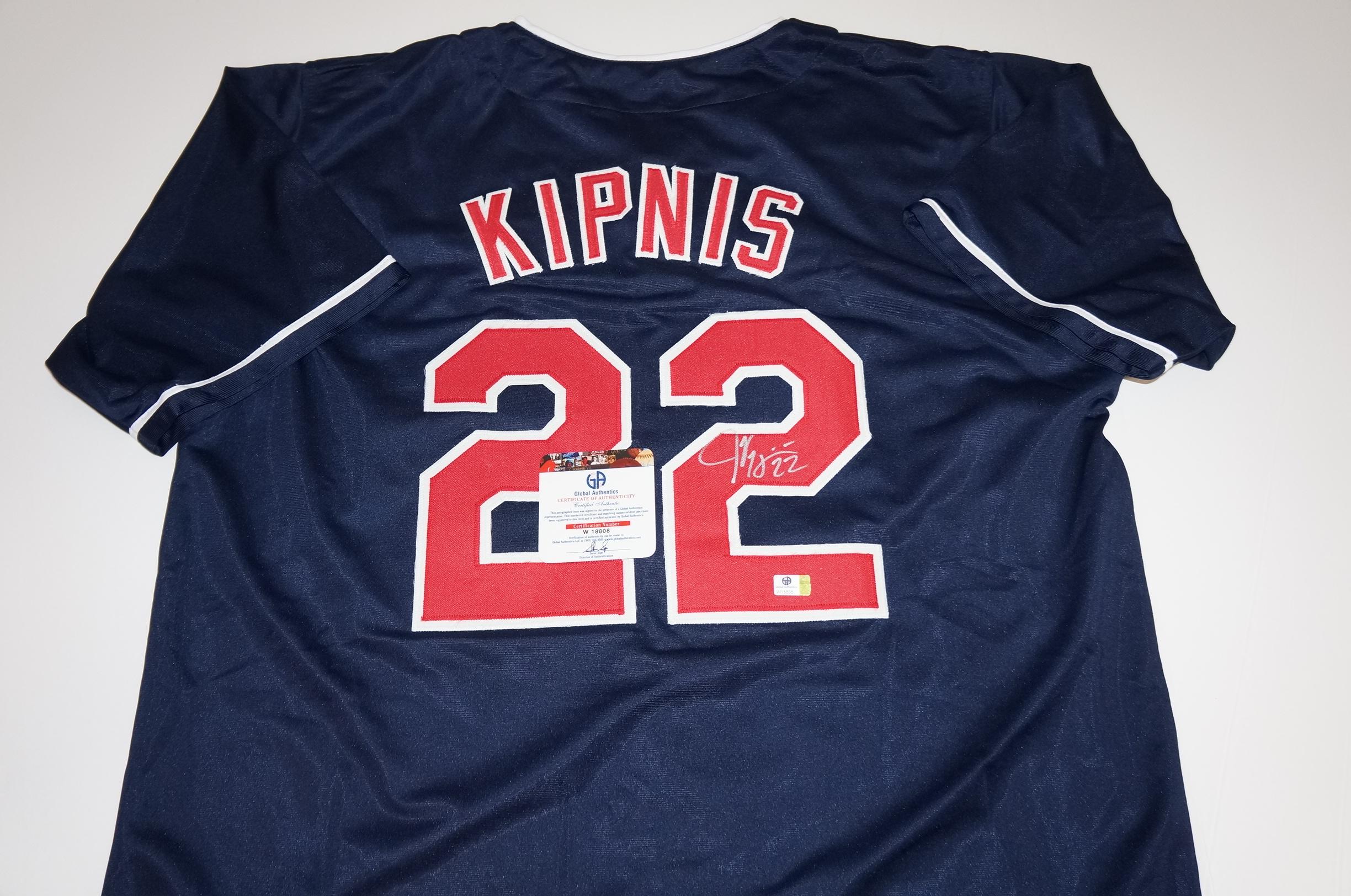 Jason Kipnis signed Cleveland Indians Jersey.