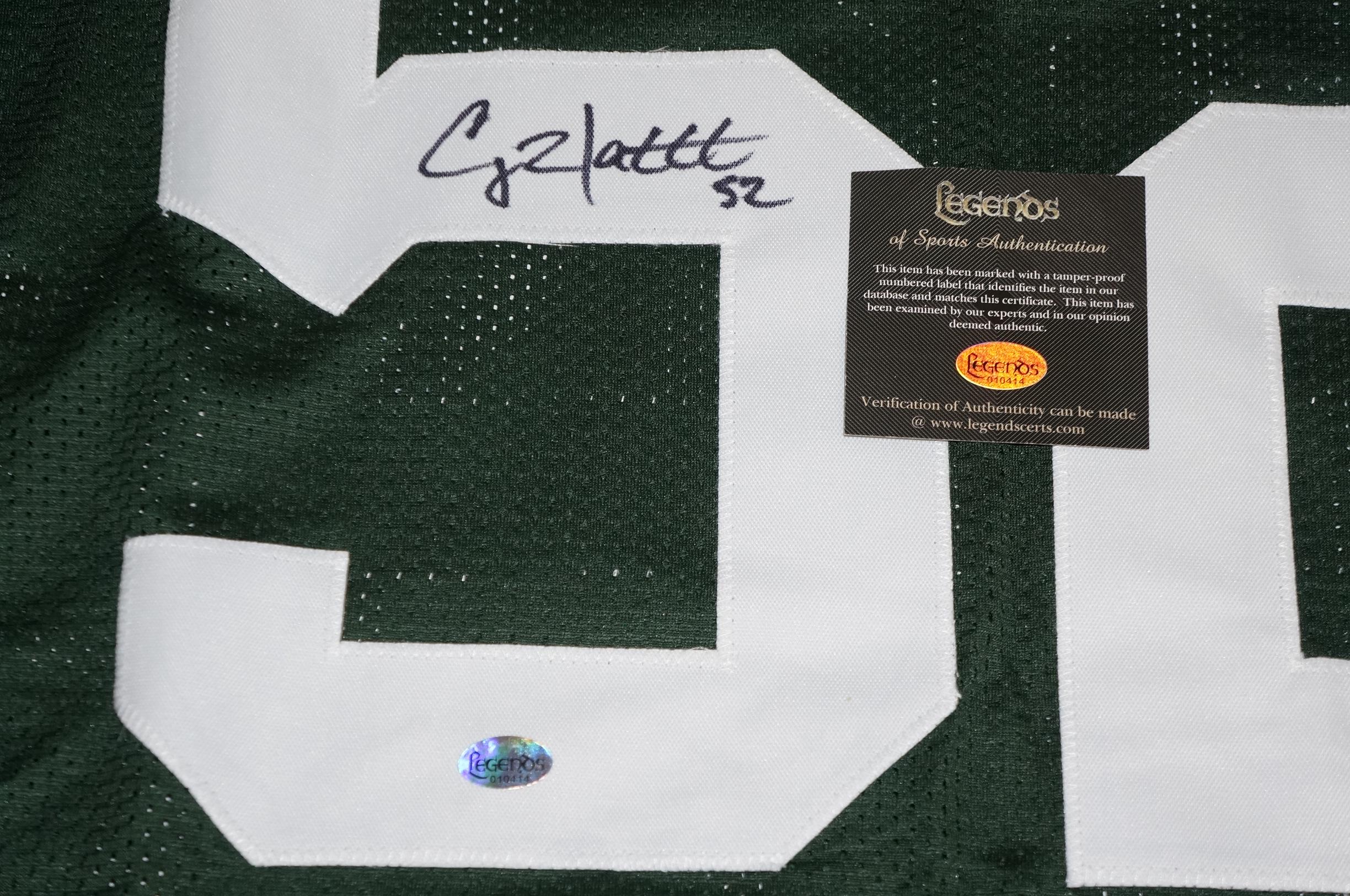 Clay Matthews signed Green Bay Packers Jersey.