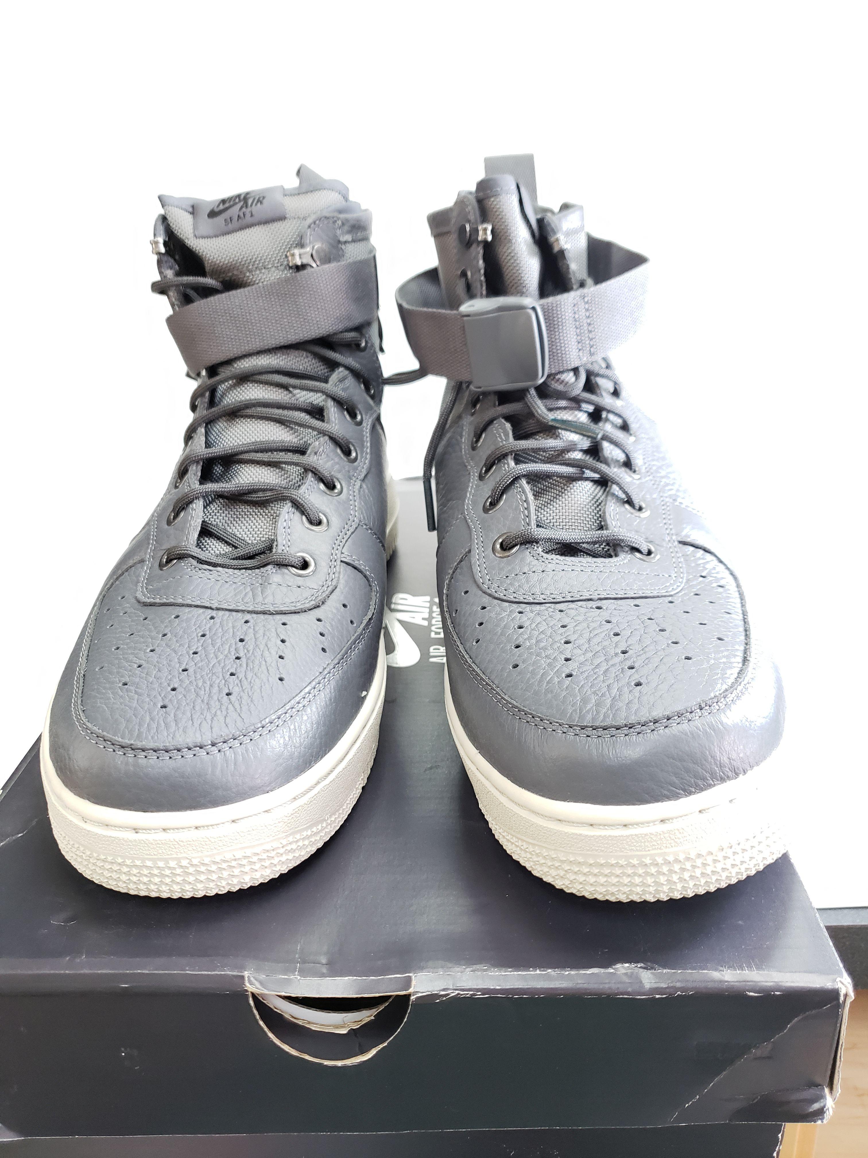 Mens Nike Air Force 1 SF AF1 Mid Ret. $160 Grey Shoes Size 13