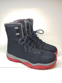 Brand New Mens NIke Air Jordan Future Boot Waterproof Black Cool Grey Gym Red 854554 001 Size 8
