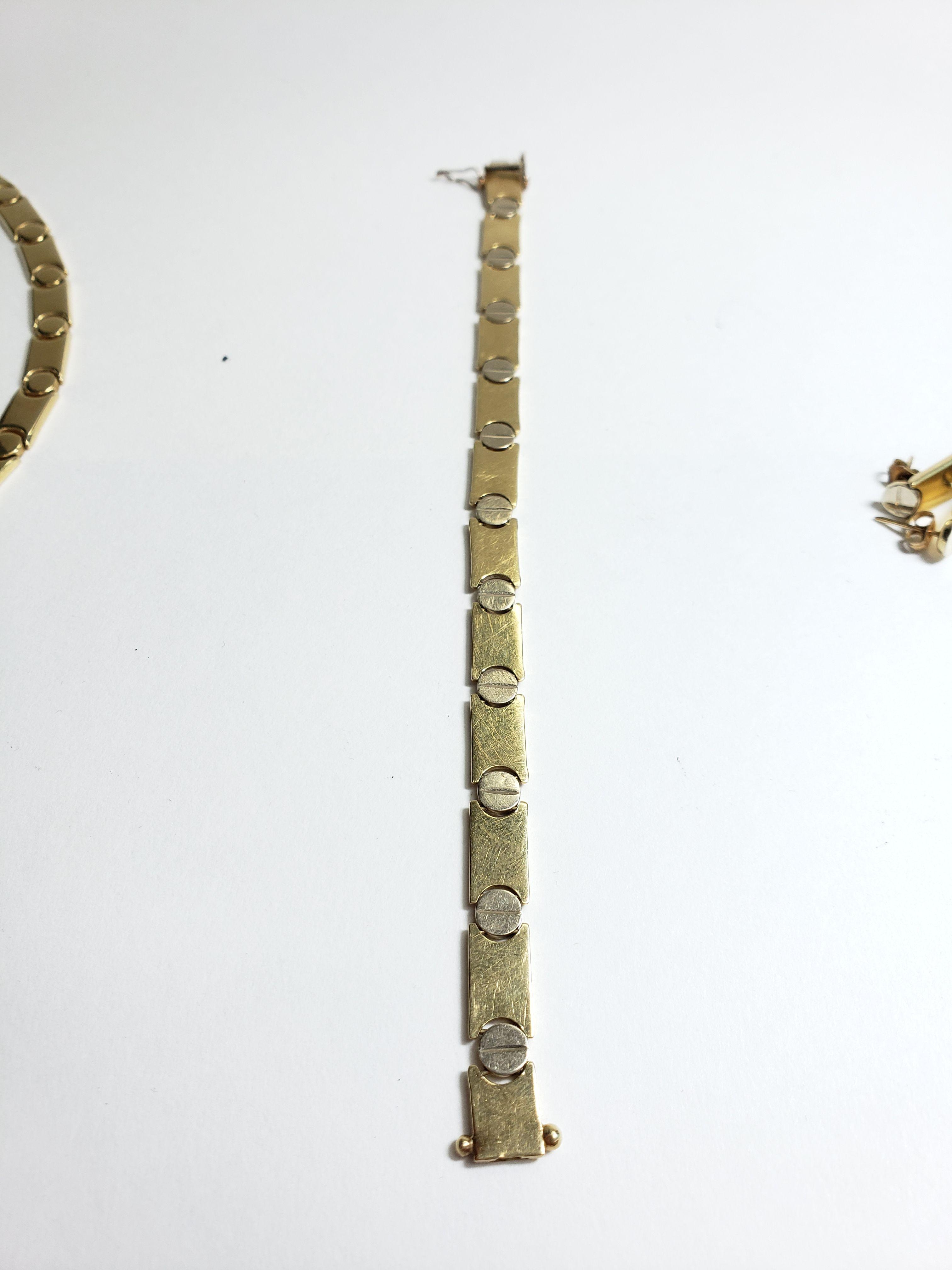 Womens Cartier 43.9 grams Style Necklace, Earrings & Bracelet 14k