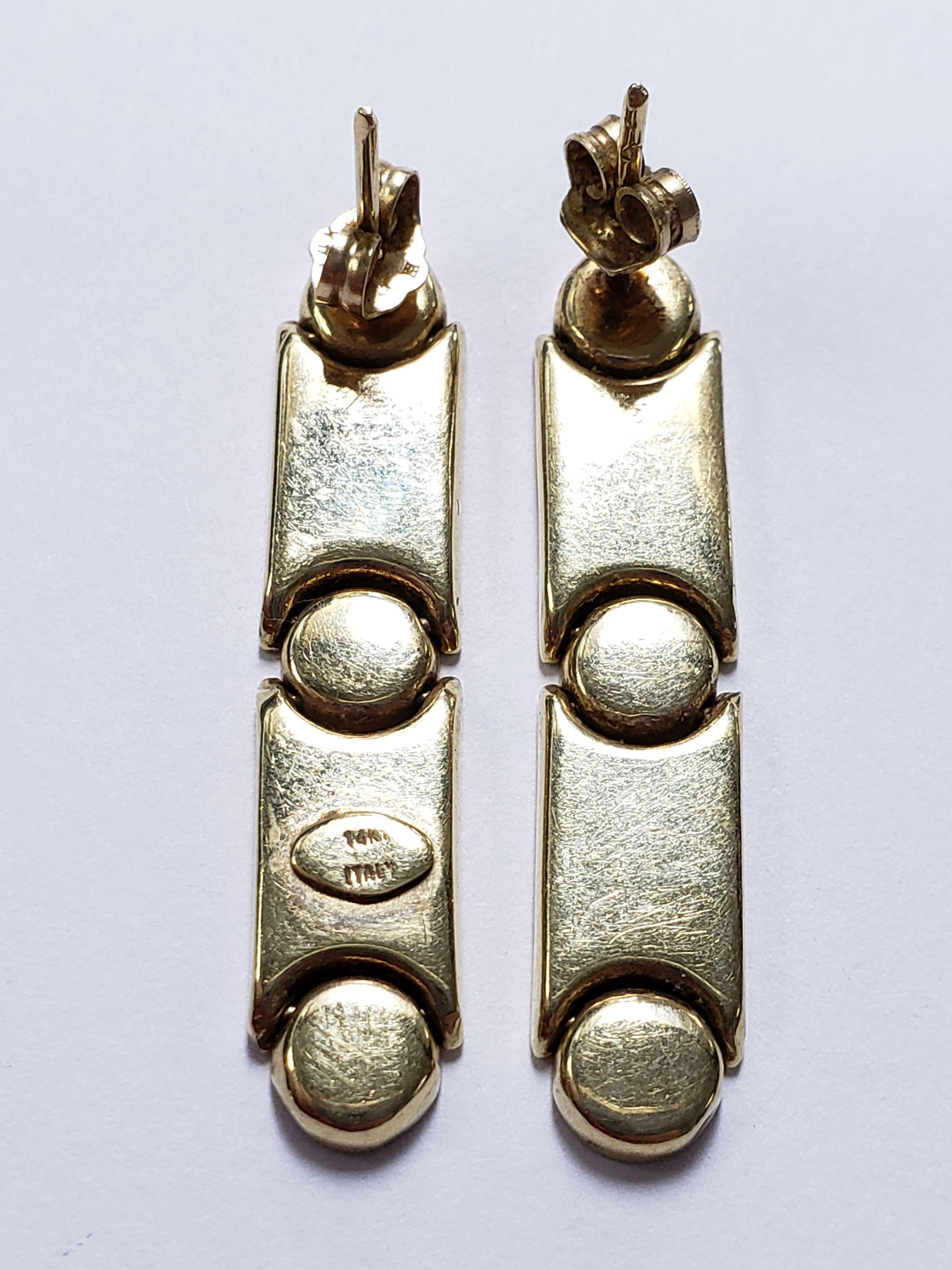 Womens Cartier 43.9 grams Style Necklace, Earrings & Bracelet 14k