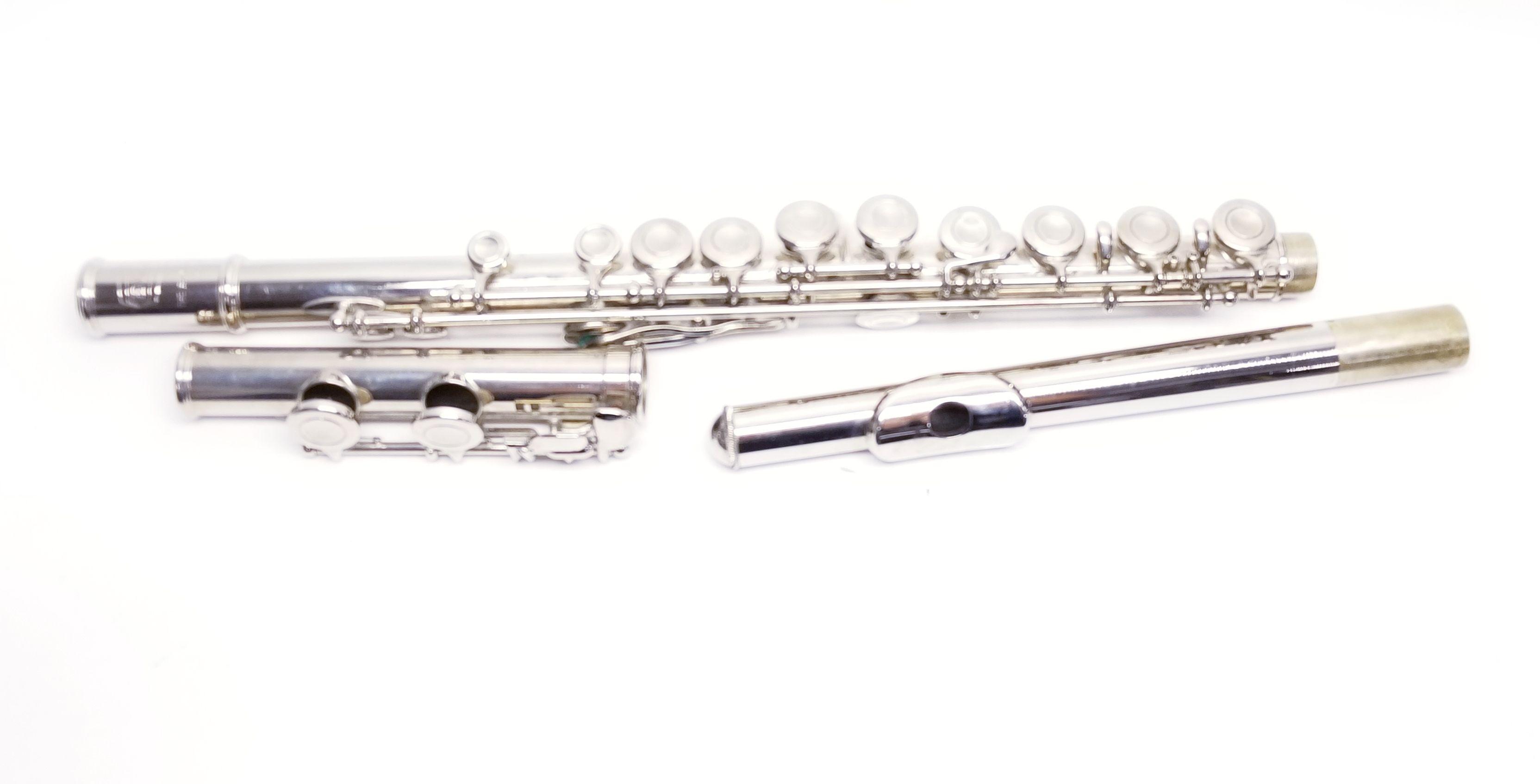 Bundy Selmer Silver Flute in Case