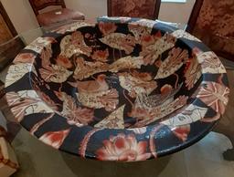 Large Ceramic Designer bowl - Centerpiece - 21 in Diameter
