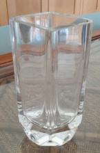 Modern Glass Vase -Signed by Kosta Boda - 8.5 inches tall