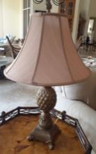 Pineapple Table Lamp with Shade