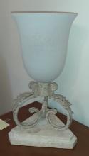 Metal Table lamp with stone base
