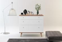 BRAND NEW WOOD 3-DRAWER DRESSER WHITE COLOR 35W x 21L x 39H - ORIGINAL PACKAGING