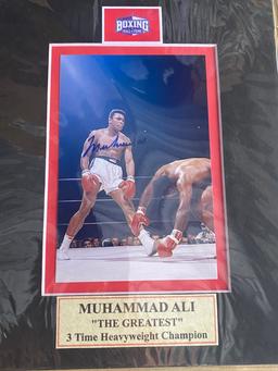 Lot of (5) Muhammad Ali signed 8” x 10” photos. These items are signed but not authenticated and are