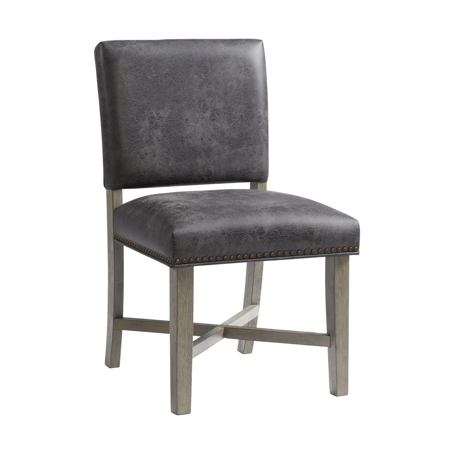 Picket House Furnishings Modesto Dining Side Chair Set In Grey Finish D.2660.SC