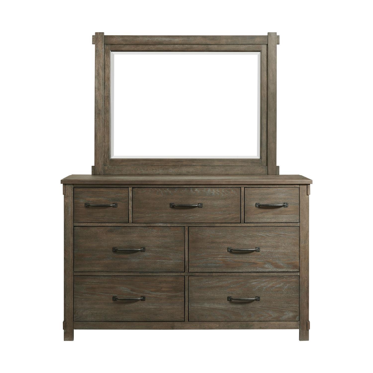 Picket House Furnishings Jack 7-Drawer Dresser with Mirror Set SC300DRMR