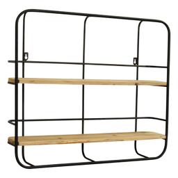Stratton Home Decor Metal And Wood Wall Shelf S23737