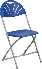 Flash Furniture Metal And Plastic Folding Chair With Blue Finish LE-L-4-BL-GG