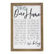 Stratton Home Decor Our Home Metal And Wood Wall Art S23694