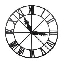 A & B Home Classic Vintage Wall Clock In Black 44075