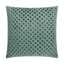 Canaan Company Velvet Geo Turquoise Accent Pillow 2311-T