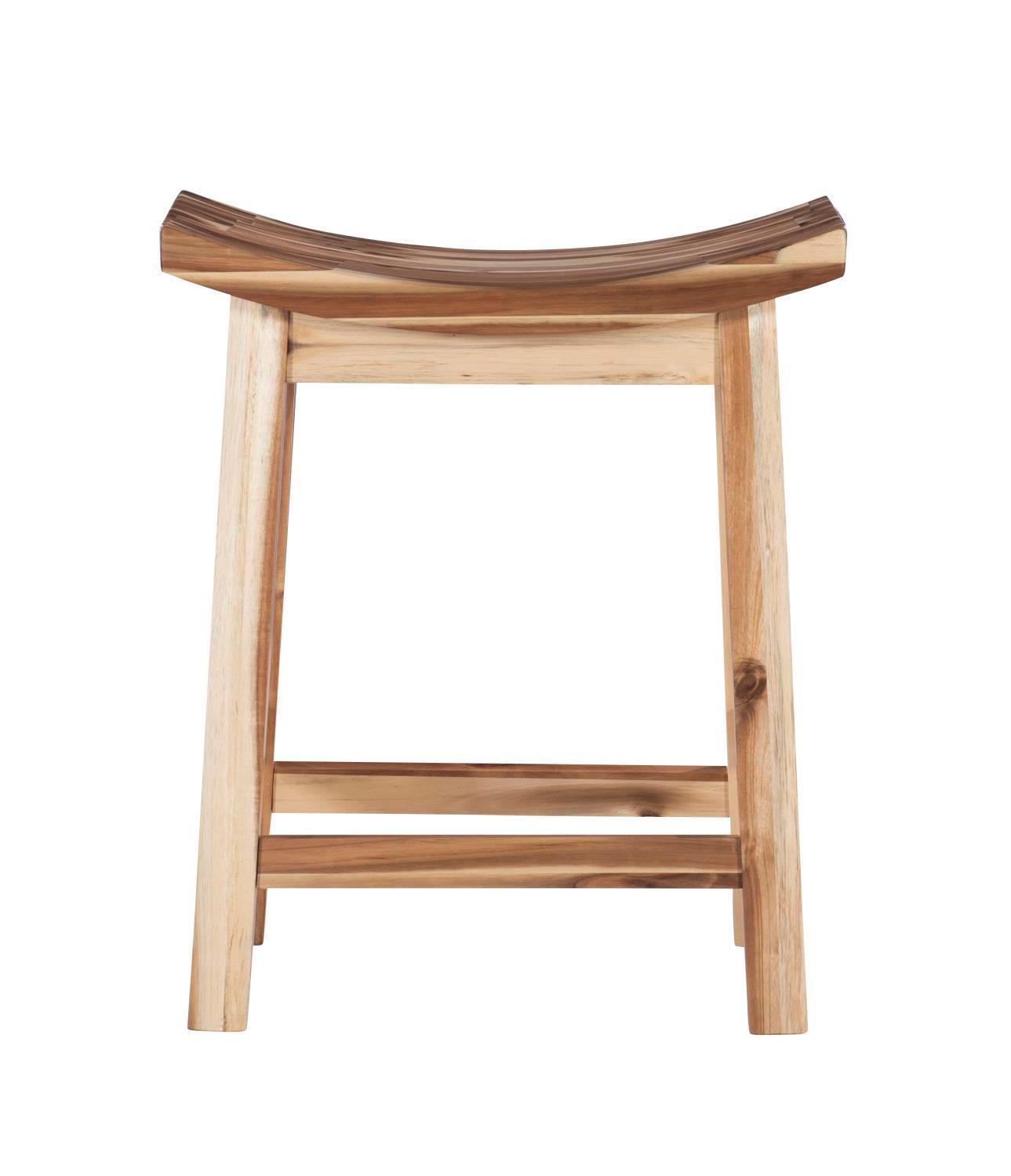 Powell Dale Saddle Counter Stool With Light Natural And Multi D1020B16CS