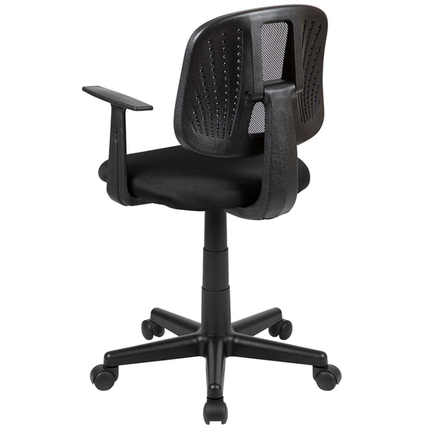 Flash Furniture Mesh Task Office Chair With Black Finish LF-134-A-BK-GG