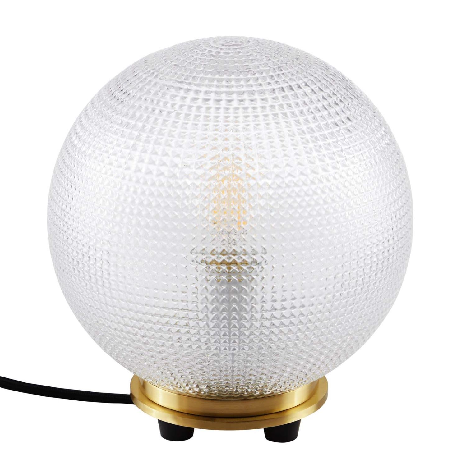 Modway Destiny Glass And Metal Table Lamp With Satin Brass Finish EEI-5615-SBR