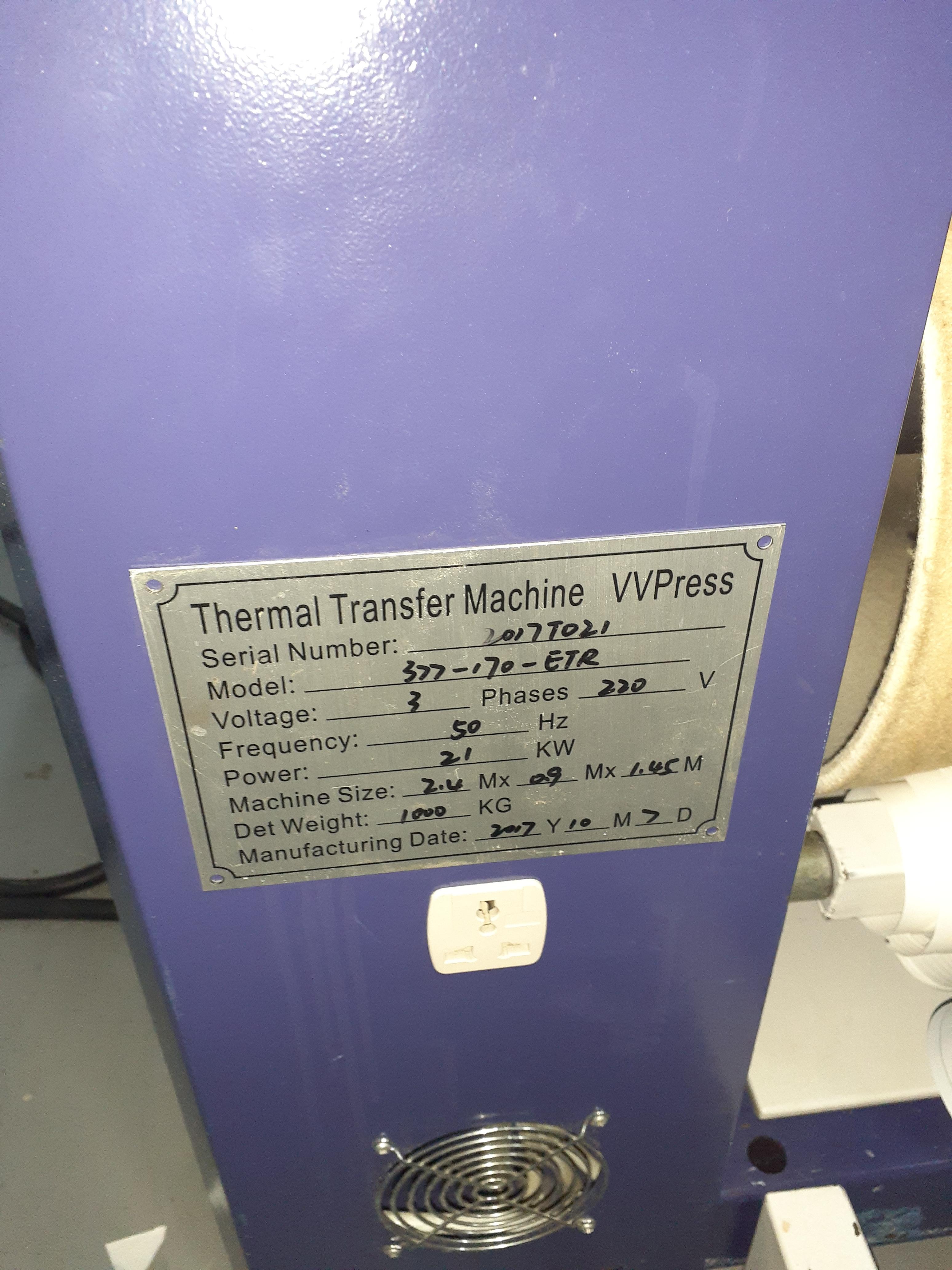 Themal Transfer Machine - VVPress - 377-170-ETR