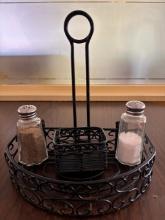 (18) Condiment & Napkin Caddy with Salt & Pepper Shakers