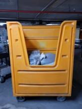 Linen Bin on Casters with Contents
