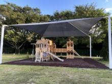 Large Tent Over Playground, 40 Ft X 40 X 18 Ft