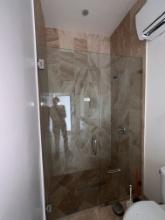 Glass Shower Door and Wall,  7 Ft X 56"
