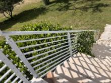 21 Ft  X 36" of Anadozied Aluminum Railing, Angled for Stairway