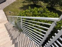 21 Ft  X 36" of Anadozied Aluminum Railing, Angled for Stairway