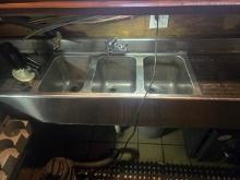Three Compartment S/S Sink