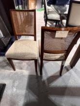 Cherry Wood Cane Back Comtemporary Chair