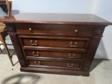 Wood Chest with Vanity and Mirror and 6 drawers - Made in italy - 49.5 " x  21.5"  x 36.5" - Estimat