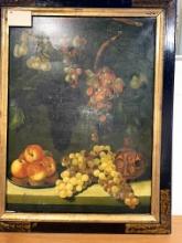Natura Morta Con Frutta by Juan De Espinosa - Original Oil - 30 x 38 in Framed - Estimated Auction P