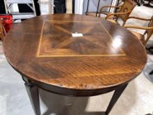 Round Dining Table  Made in Antique Wood and Beewax fFnish, Made in Italy by Faber Mobili