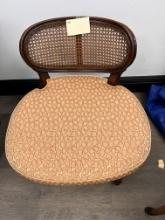 Low Bench Cushioned Cane Chair with Cushion, 1 Ft igh, with 2" Cushion