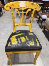Original Art Chair by Vanessa Iacono - Made in Italy - 35 " , " Industrial Styling"