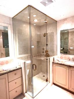Master Bathroom Glass Showwer Enclosure,60" X 36" x 96"
