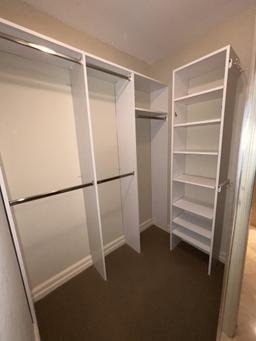 Master Bedroom Closet System with Full Size Dressing Mirror, with Double Shoe Racks 132" X 70"