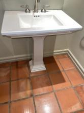 Kohler Pedestal Sink in White with Hardware