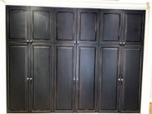 Master Bedroom Chest, Cabinet & Dresser System with Doors &  Drawers,  120" X 94"