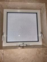 Frosted Impact Glass in Bathroom Area, 24" X 24"