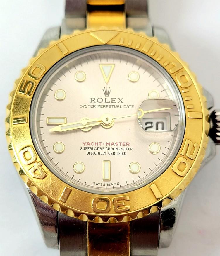 Rolex Yatchmaster Two-Tone Womens Watch w/ Box and Papers