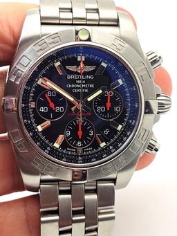 Mens Breitling St. Steel Chronograph Limited Edition 1212/ 2000 Watch