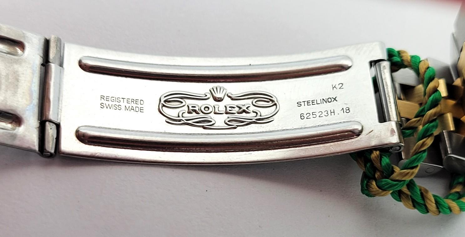 Mens ROLEX Datejust 18k & ST. Steel Oyster Perpetual Watch w/ Box