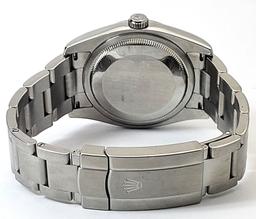 Mens ROLEX Oyster Perpetual St. Steel 36mm Blue Dial Watch