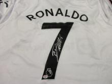 Cristiano Ronaldo of the Manchester United signed autographed soccer jersey PAAS COA 634