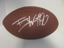 TJ Watt of the Pittsburgh Steelers signed autographed brown full size football PAAS COA 759
