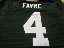 Brett Favre of the Green Bay Packers signed autographed football jersey PAAS COA 555