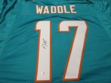 Jaylen Waddle of the Miami Dolphins signed autographed football jersey PAAS COA 133